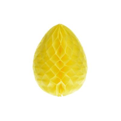 Hanging Paper Easter Egg Yellow Small